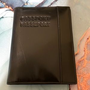 Leather Passport Holder and Card Case. RFID